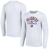New York Islanders Starter Puck Long Sleeve T-Shirt - White - NHL