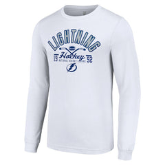 Tampa Bay Lightning Starter Puck Long Sleeve T-Shirt - White - NHL