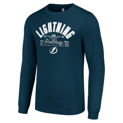 Tampa Bay Lightning Starter Puck Long Sleeve T-Shirt - Navy - NHL