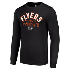 Philadelphia Flyers Starter Puck Long Sleeve T-Shirt - Black - NHL