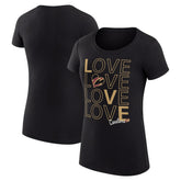 Cleveland Cavaliers G-III 4Her by Carl Banks Women's Super-Slim Fit Lightweight Basketball Love T-Shirt Black - NBA