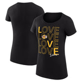 Los Angeles Lakers G-III 4Her by Carl Banks Women's Super-Slim Fit Lightweight Basketball Love T-Shirt Black - NBA