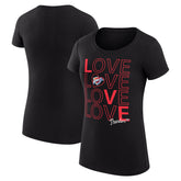 Oklahoma City Thunder G-III 4Her by Carl Banks Women's Super-Slim Fit Lightweight Basketball Love T-Shirt Black - NBA