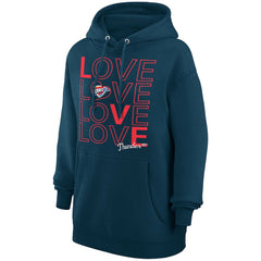 Oklahoma City Thunder G-III 4Her by Carl Banks Women's Basketball Love Fleece Pullover Hoodie Navy - NBA