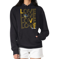 Golden State Warriors G-III 4Her by Carl Banks Women's Basketball Love Fleece Pullover Hoodie Black - NBA