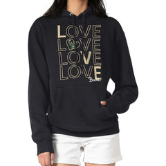Milwaukee Bucks G-III 4Her by Carl Banks Women's Basketball Love Fleece Pullover Hoodie Black - NBA