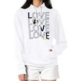 Indiana Pacers G-III 4Her by Carl Banks Women's Basketball Love Fleece Pullover Hoodie White - NBA