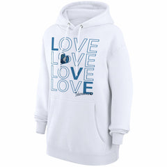Minnesota Timberwolves G-III 4Her by Carl Banks Women's Basketball Love Fleece Pullover Hoodie White - NBA