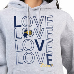 Indiana Pacers G-III 4Her by Carl Banks Women's Basketball Love Fleece Pullover Hoodie Heather Gray - NBA