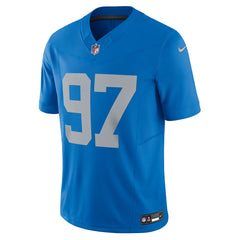 Aidan Hutchinson Detroit Lions Vapor F.U.S.E. Alternate Limited Jersey Blue | Nike for Sale