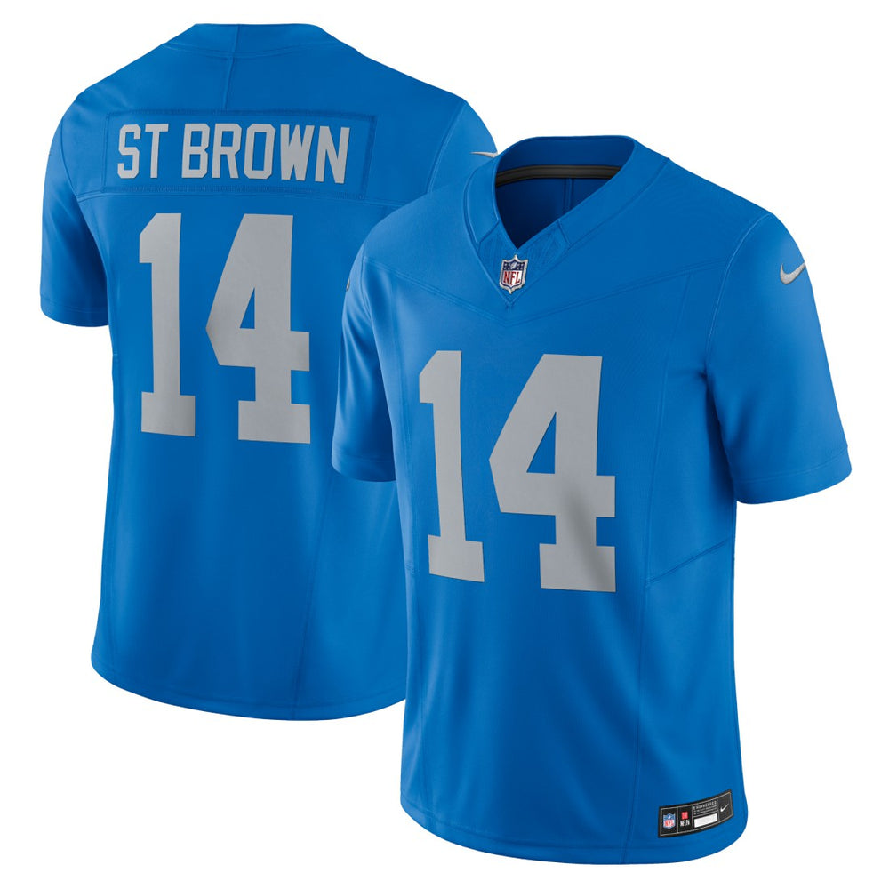 Amon-Ra St. Brown Detroit Lions Vapor F.U.S.E. Alternate Limited Jersey Blue | Nike for Sale