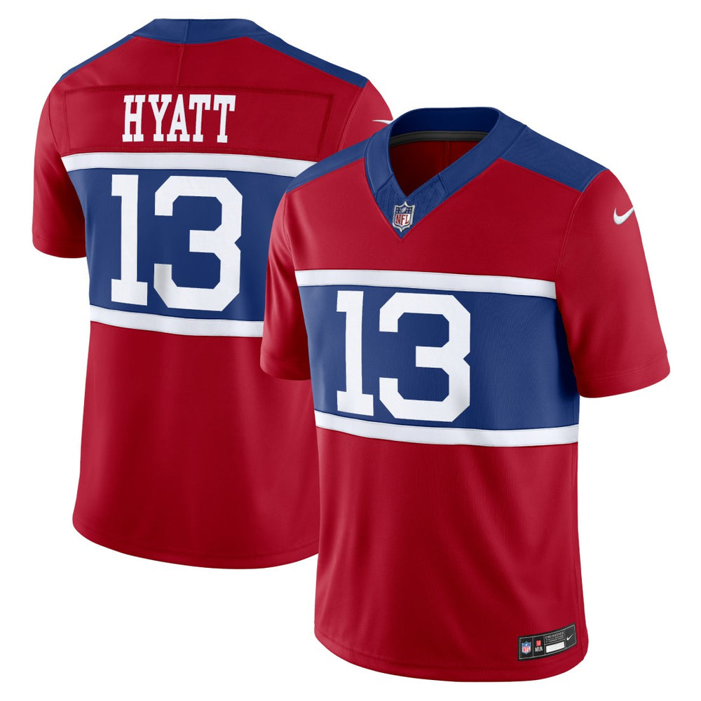 Jalin Hyatt New York Giants Alternate Vapor F.U.S.E. Limited Jersey Century Red | Nike for Sale