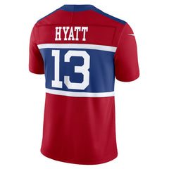 Jalin Hyatt New York Giants Alternate Vapor F.U.S.E. Limited Jersey Century Red | Nike for Sale
