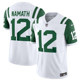 Joe Namath New York Jets Classic Alternate Vapor F.U.S.E. Retired Player Limited Jersey White | Nike for Sale