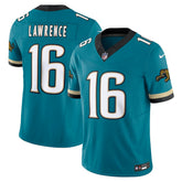 Trevor Lawrence Jacksonville Jaguars Prowler Throwback Vapor F.U.S.E. Limited Jersey Teal | Nike for Sale