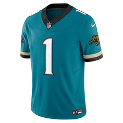 Travis Etienne Jacksonville Jaguars Prowler Throwback Vapor F.U.S.E. Limited Jersey Teal | Nike for Sale