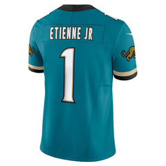 Travis Etienne Jacksonville Jaguars Prowler Throwback Vapor F.U.S.E. Limited Jersey Teal | Nike for Sale