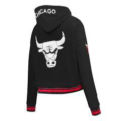 Chicago Bulls Pro Standard Women's 2023/24 City Edition Cropped Pullover Hoodie Black - NBA
