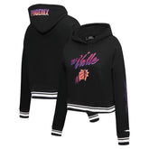 Phoenix Suns Pro Standard Women's 2023/24 City Edition Cropped Pullover Hoodie Black - NBA