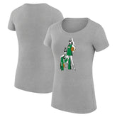 Boston Celtics G-III 4Her by Carl Banks Women's Super-Slim Fit Lightweight Basketball Girls T-Shirt Heather Gray - NBA