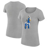 Dallas Mavericks G-III 4Her by Carl Banks Women's Super-Slim Fit Lightweight Basketball Girls T-Shirt Heather Gray - NBA