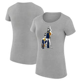Indiana Pacers G-III 4Her by Carl Banks Women's Super-Slim Fit Lightweight Basketball Girls T-Shirt Heather Gray - NBA