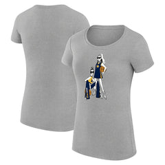 Indiana Pacers G-III 4Her by Carl Banks Women's Super-Slim Fit Lightweight Basketball Girls T-Shirt Heather Gray - NBA