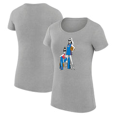 Oklahoma City Thunder G-III 4Her by Carl Banks Women's Super-Slim Fit Lightweight Basketball Girls T-Shirt Heather Gray - NBA