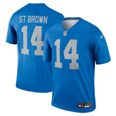 Amon-Ra St. Brown Detroit Lions Legend Player Performance Top Blue | Nike for Sale