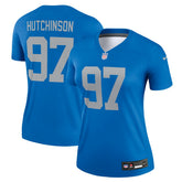 Aidan Hutchinson Detroit Lions Women's Alternate Legend Player Performance Top Blue | Nike for Sale