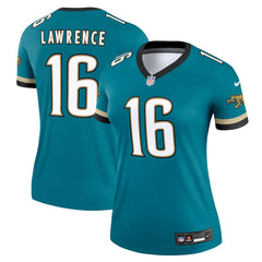 Trevor Lawrence Jacksonville Jaguars Women's Alternate Legend Player Performance Top Prowler Throwback Teal | Nike for Sale