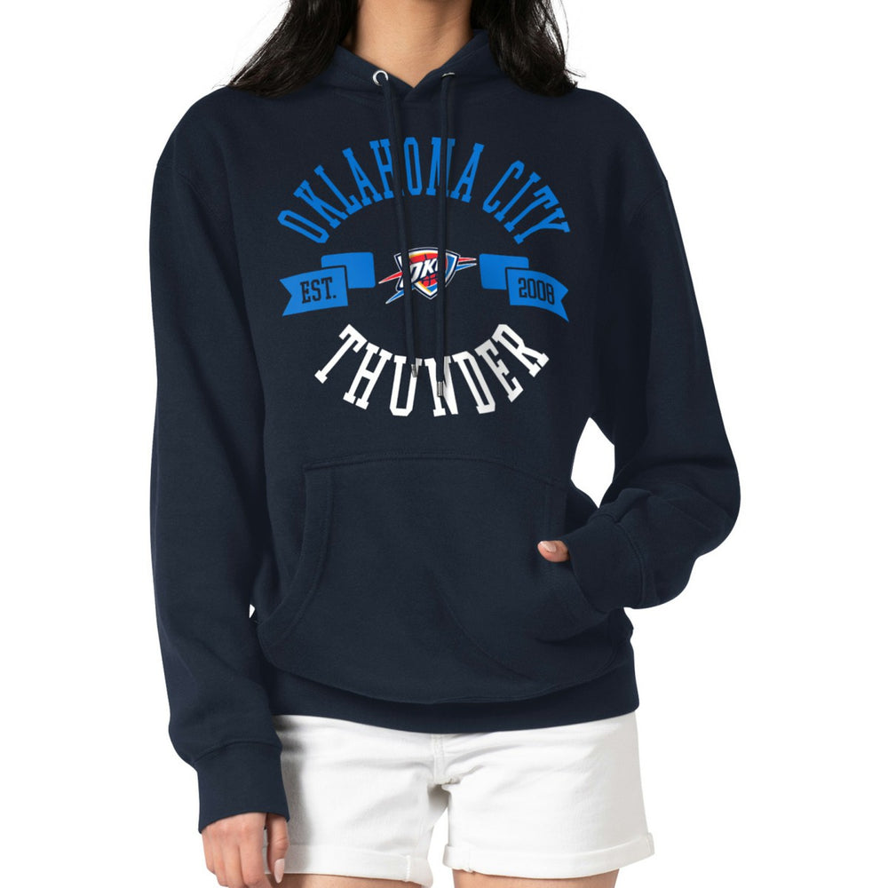 Oklahoma City Thunder G-III 4Her by Carl Banks Women's City Pullover Hoodie Navy - NBA