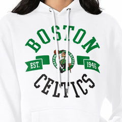 Boston Celtics G-III 4Her by Carl Banks Women's City Pullover Hoodie White - NBA