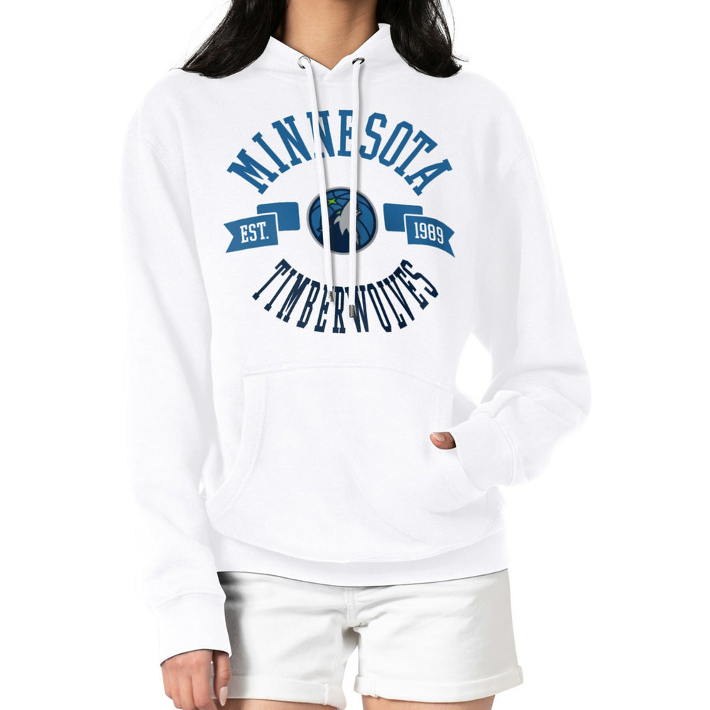 Minnesota Timberwolves G-III 4Her by Carl Banks Women's City Pullover Hoodie White - NBA