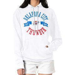 Oklahoma City Thunder G-III 4Her by Carl Banks Women's City Pullover Hoodie White - NBA