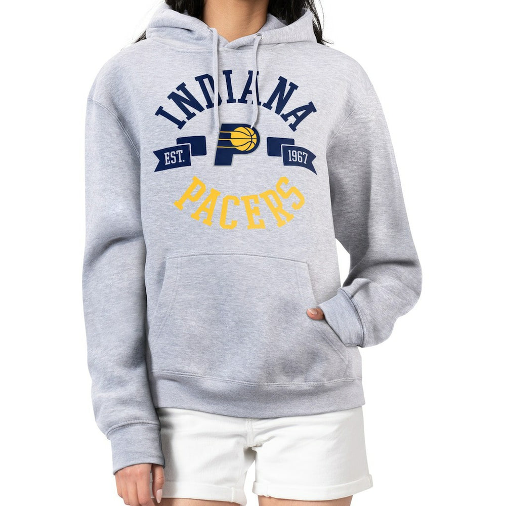 Indiana Pacers G-III 4Her by Carl Banks Women's City Pullover Hoodie Heather Gray - NBA