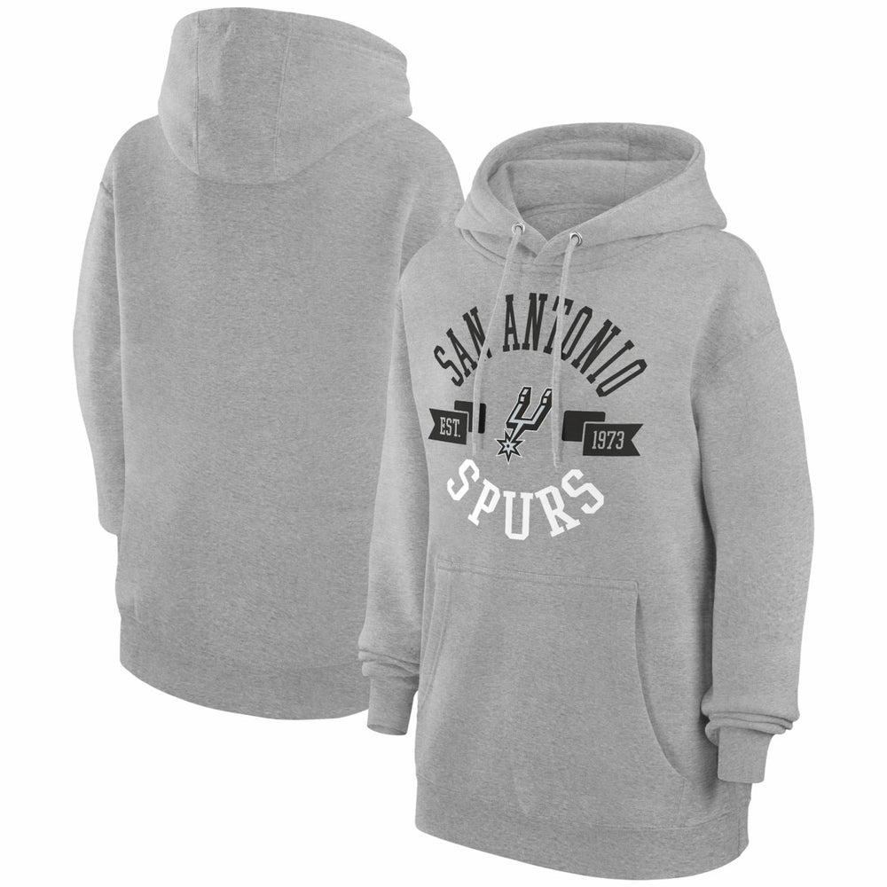 San Antonio Spurs G-III 4Her by Carl Banks Women's City Pullover Hoodie Heather Gray - NBA