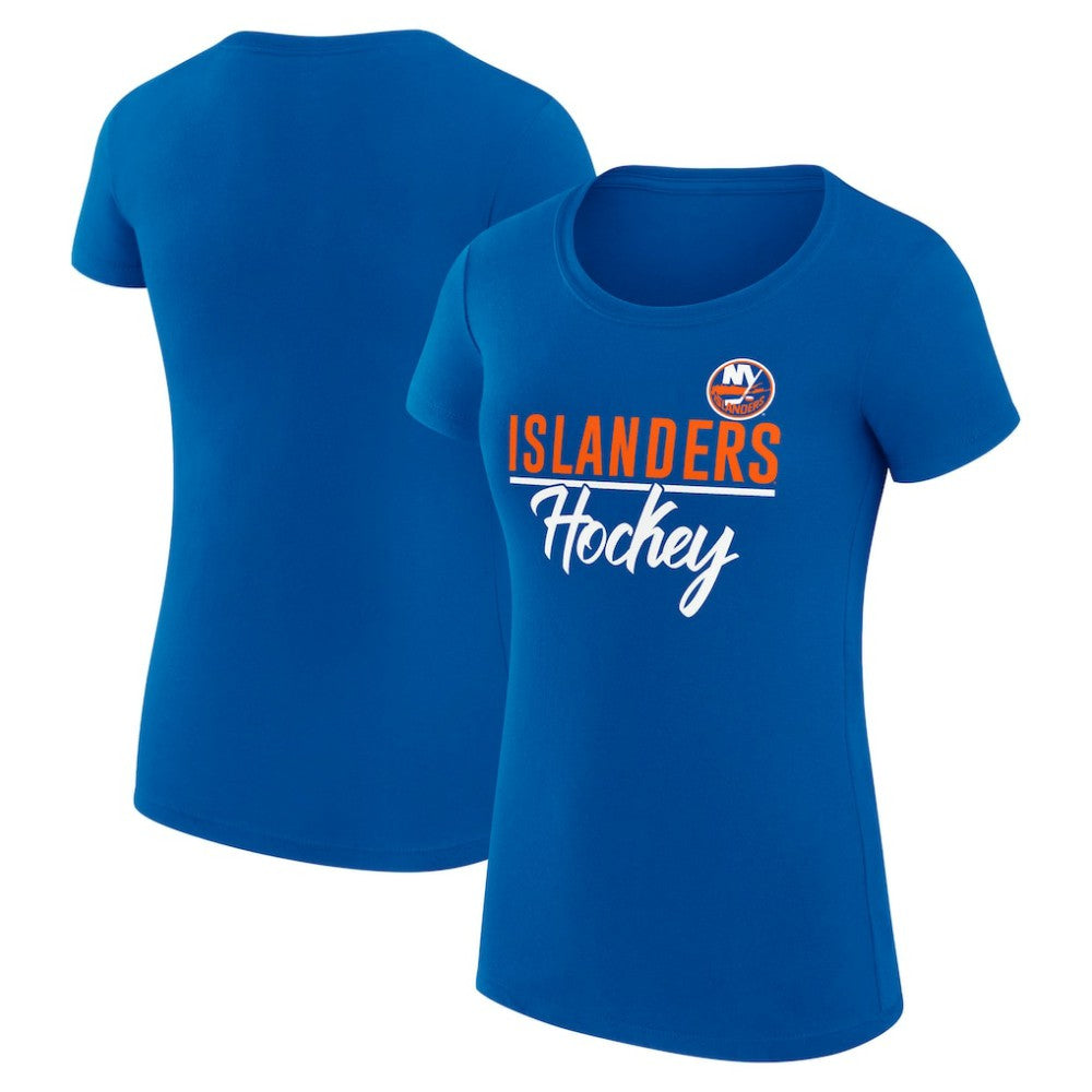 New York Islanders G-III 4Her by Carl Banks Women's Super-Slim Fit Lightweight Team Sport T-Shirt - Royal - NHL