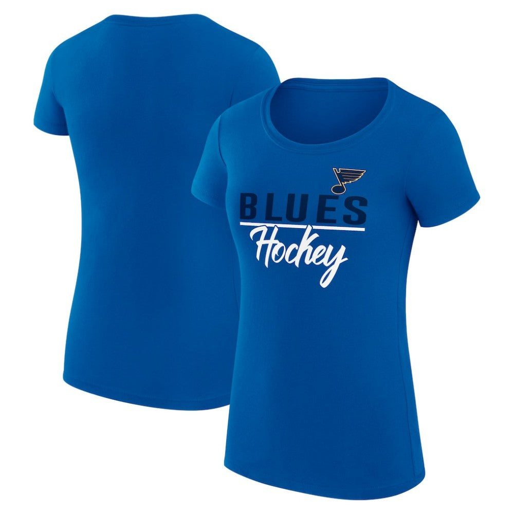 St. Louis Blues G-III 4Her by Carl Banks Women's Super-Slim Fit Lightweight Team Sport T-Shirt - Blue - NHL