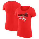 Carolina Hurricanes G-III 4Her by Carl Banks Women's Super-Slim Fit Lightweight Team Sport T-Shirt - Red - NHL