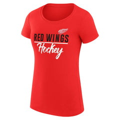 Detroit Red Wings G-III 4Her by Carl Banks Women's Super-Slim Fit Lightweight Team Sport T-Shirt - Red - NHL