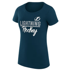 Tampa Bay Lightning G-III 4Her by Carl Banks Women's Super-Slim Fit Lightweight Team Sport T-Shirt - Navy - NHL