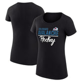 Colorado Avalanche G-III 4Her by Carl Banks Women's Super-Slim Fit Lightweight Team Sport T-Shirt - Black - NHL