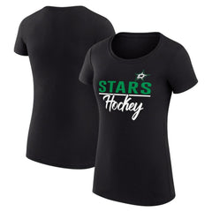 Dallas Stars G-III 4Her by Carl Banks Women's Super-Slim Fit Lightweight Team Sport T-Shirt - Black - NHL
