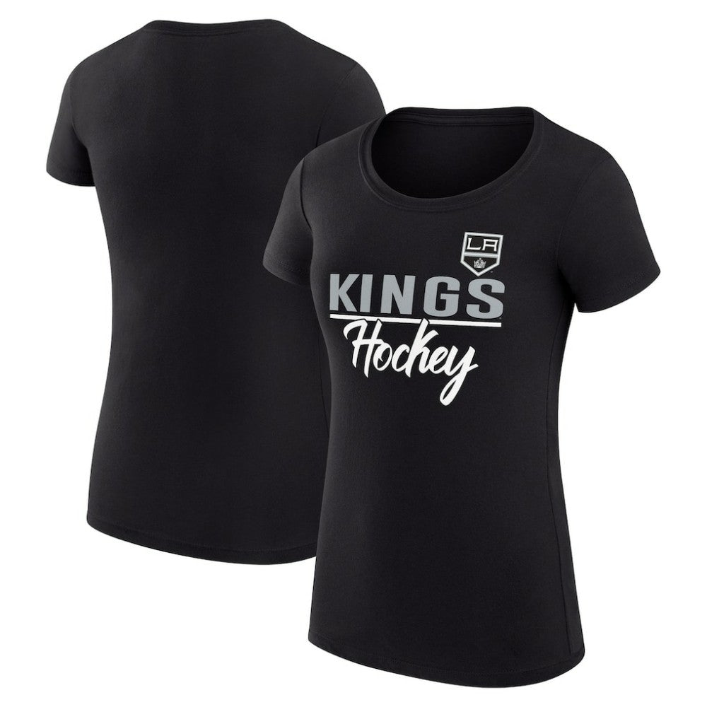 Los Angeles Kings G-III 4Her by Carl Banks Women's Super-Slim Fit Lightweight Team Sport T-Shirt - Black - NHL