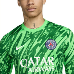 Paris Saint-Germain 2024/25 Goalkeeper Replica Stadium Long Sleeve Jersey Green | Nike Sale