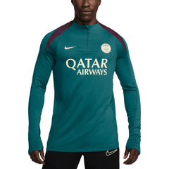 Paris Saint-Germain 2024/25 Strike Drill Performance Quarter-Zip Long Sleeve Top Teal | Nike Sale