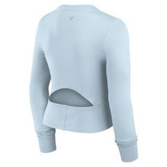 Chicago Cubs Fanatics Women's Studio Fitted Long Sleeve Gym Top - MLB