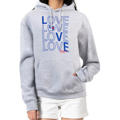 New York Rangers G-III 4Her by Carl Banks Women's Hockey Love Fleece Pullover Hoodie - Gray - NHL