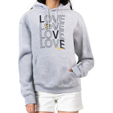 Pittsburgh Penguins G-III 4Her by Carl Banks Women's Hockey Love Fleece Pullover Hoodie - Gray - NHL